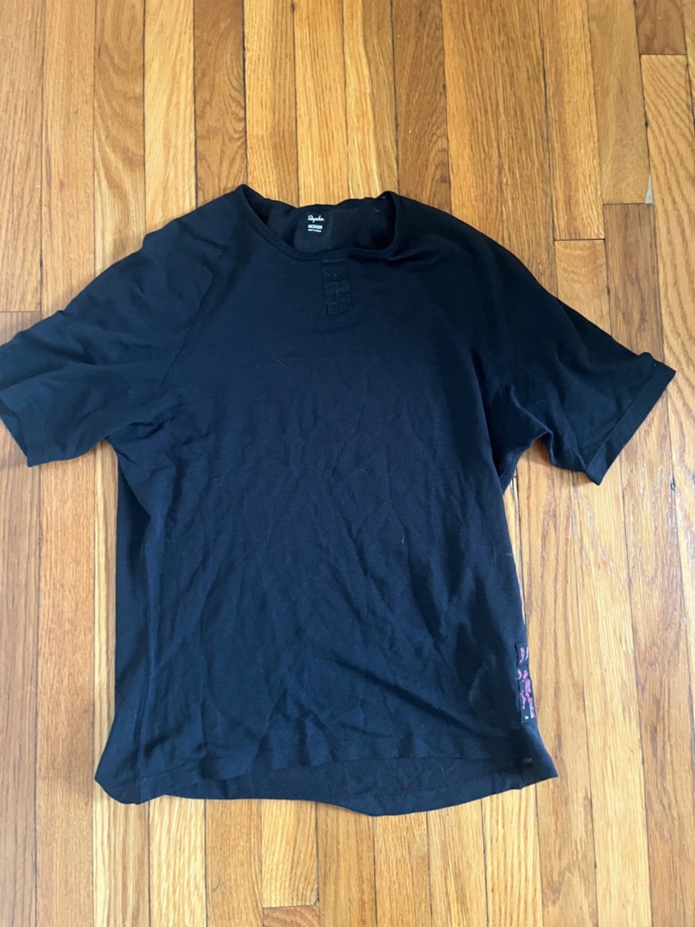 Rapha EUC Merino Mesh Base Layer Cycling Black Short Sleeve M